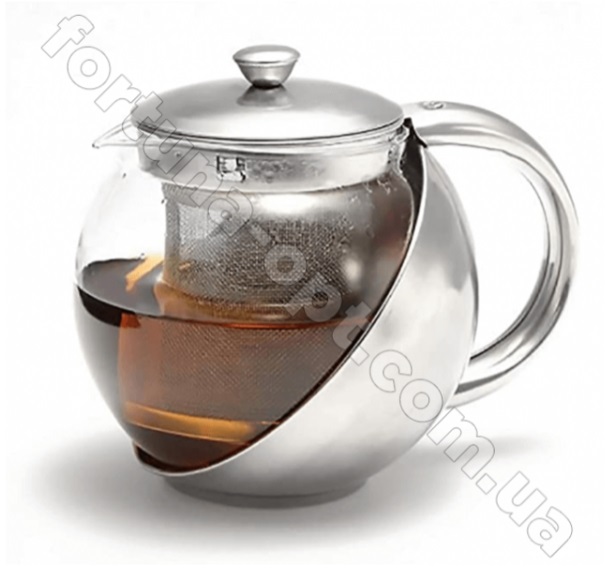Заварочный чайник в металлическом корпусе 0.9 л A-Plus - 0113 ✅ базовая цена $5.15 ✔ Опт ✔ Скидки ✔ Заходите! - Интернет-магазин ✅ ;Фортуна-опт ✅